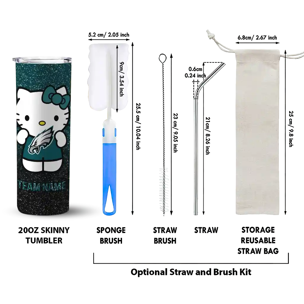customized-philadelphia-eagles-hello-kitty-green-black-skinny-tumbler-new-arrival.webp