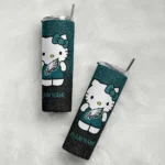 customized-philadelphia-eagles-hello-kitty-green-black-skinny-tumbler-best-selling.webp