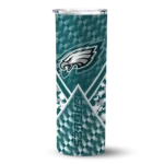 customized-philadelphia-eagles-monogram-burst-green-white-skinny-tumbler-best-selling.webp