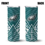 customized-philadelphia-eagles-monogram-burst-green-white-skinny-tumbler-best-selling.webp
