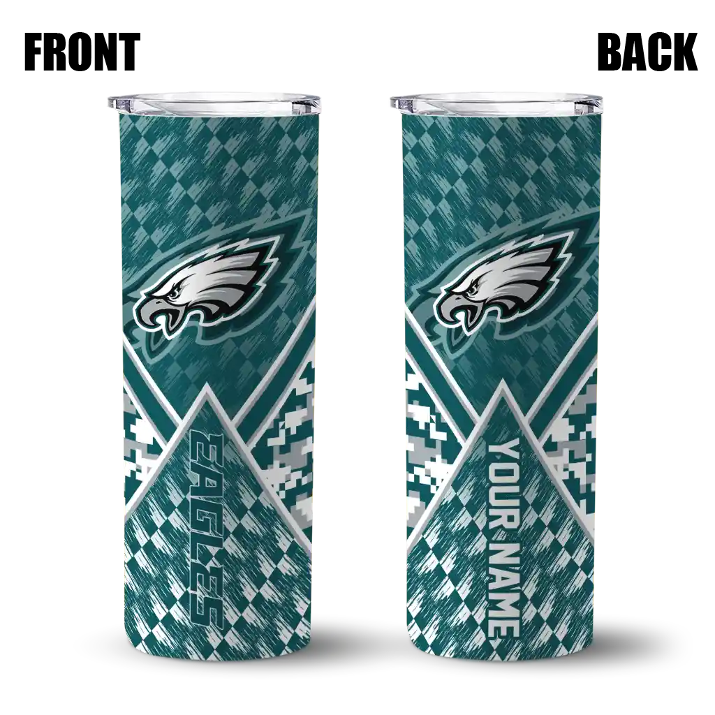 customized-philadelphia-eagles-monogram-burst-green-white-skinny-tumbler-fashion-forward.webp