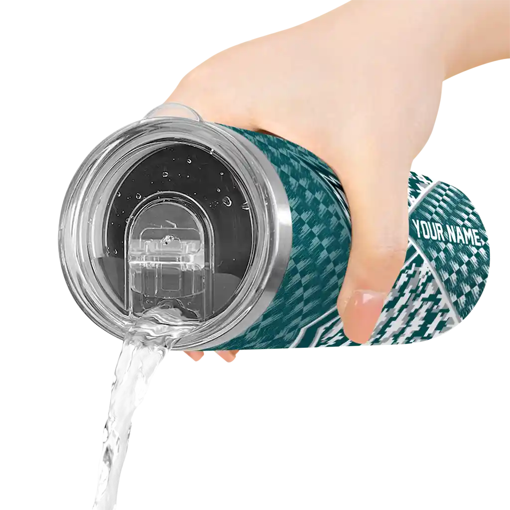 customized-philadelphia-eagles-monogram-burst-green-white-skinny-tumbler-latest-model.webp