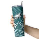 customized-philadelphia-eagles-monogram-burst-green-white-skinny-tumbler-best-selling.webp