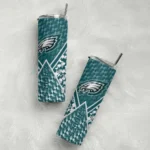 customized-philadelphia-eagles-monogram-burst-green-white-skinny-tumbler-best-selling.webp
