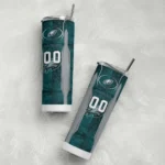 customized-philadelphia-eagles-stacked-diamond-green-skinny-tumbler-best-selling.webp