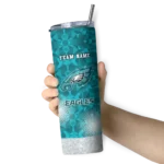 customized-philadelphia-eagles-starburst-tiles-green-skinny-tumbler-best-selling.webp