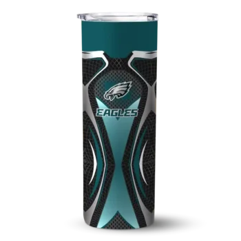 Philadelphia Eagles Skinny Tumbler - Customized Superman Emblem Green Black