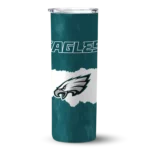 customized-philadelphia-eagles-torn-band-green-white-skinny-tumbler-best-selling.webp