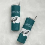 customized-philadelphia-eagles-torn-band-green-white-skinny-tumbler-best-selling.webp