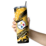 customized-pittsburgh-steelers-helmet-clash-gold-skinny-tumbler-best-selling.webp