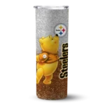 customized-pittsburgh-steelers-winnie-the-pooh-gold-gray-skinny-tumbler-best-selling.webp