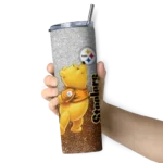 customized-pittsburgh-steelers-winnie-the-pooh-gold-gray-skinny-tumbler-best-selling.webp