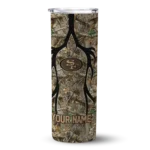 customized-san-francisco-49ers-antler-flow-camo-skinny-tumbler-best-selling.webp