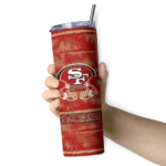 customized-san-francisco-49ers-chevron-patch-red-skinny-tumbler-best-selling.webp