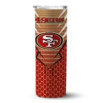 customized-san-francisco-49ers-chevron-stripes-red-skinny-tumbler-best-selling.webp