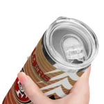 customized-san-francisco-49ers-chevron-stripes-red-skinny-tumbler-best-selling.webp