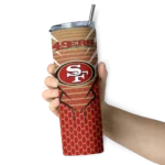 customized-san-francisco-49ers-chevron-stripes-red-skinny-tumbler-best-selling.webp