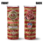 customized-san-francisco-49ers-patterned-waves-red-skinny-tumbler-best-selling.webp