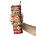 customized-san-francisco-49ers-patterned-waves-red-skinny-tumbler-best-selling.webp