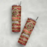 customized-san-francisco-49ers-patterned-waves-red-skinny-tumbler-best-selling.webp