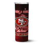 customized-san-francisco-49ers-rose-romance-red-black-skinny-tumbler-best-selling.webp