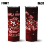 customized-san-francisco-49ers-rose-romance-red-black-skinny-tumbler-best-selling.webp