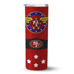 customized-san-francisco-49ers-star-cluster-red-skinny-tumbler-best-selling.webp