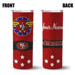 customized-san-francisco-49ers-star-cluster-red-skinny-tumbler-best-selling.webp