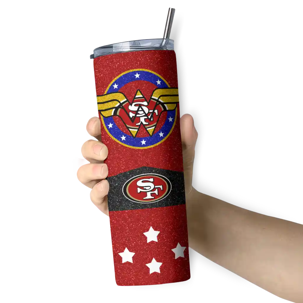 customized-san-francisco-49ers-star-cluster-red-skinny-tumbler-premium-grade.webp