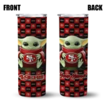 customized-san-francisco-49ers-yoda-cozy-red-black-skinny-tumbler-best-selling.webp