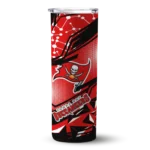 customized-tampa-bay-buccaneers-helmet-clash-red-skinny-tumbler-best-selling.webp