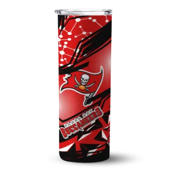 Tampa Bay Buccaneers Skinny Tumbler - Customized Helmet Clash Red
