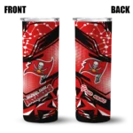 customized-tampa-bay-buccaneers-helmet-clash-red-skinny-tumbler-best-selling.webp