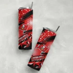 customized-tampa-bay-buccaneers-helmet-clash-red-skinny-tumbler-best-selling.webp