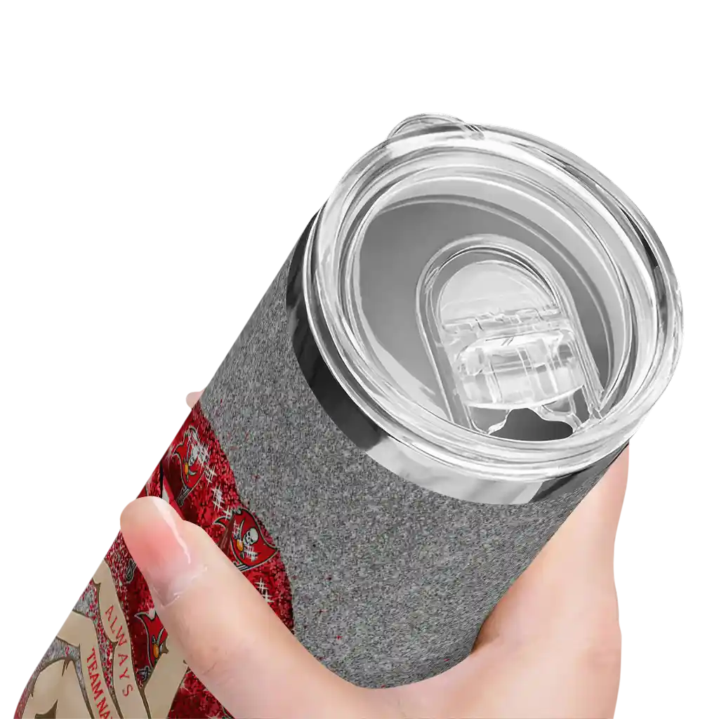 customized-tampa-bay-buccaneers-sparkle-lips-red-skinny-tumbler-high-quality.webp