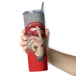 customized-tampa-bay-buccaneers-sparkle-lips-red-skinny-tumbler-best-selling.webp
