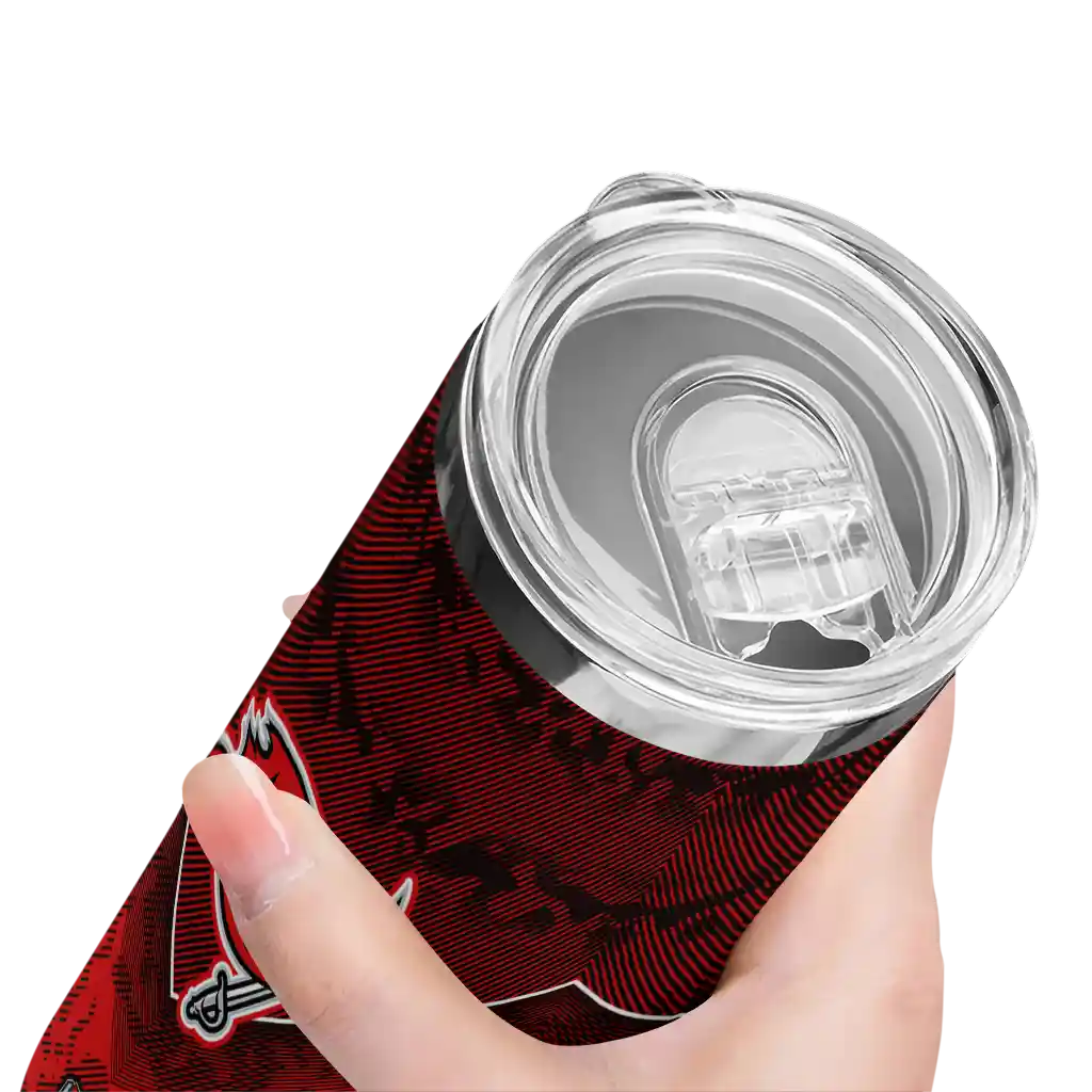 customized-tampa-bay-buccaneers-spiral-burst-print-red-skinny-tumbler-high-quality.webp