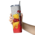 customized-tampa-bay-buccaneers-winnie-the-pooh-red-gray-skinny-tumbler-best-selling.webp