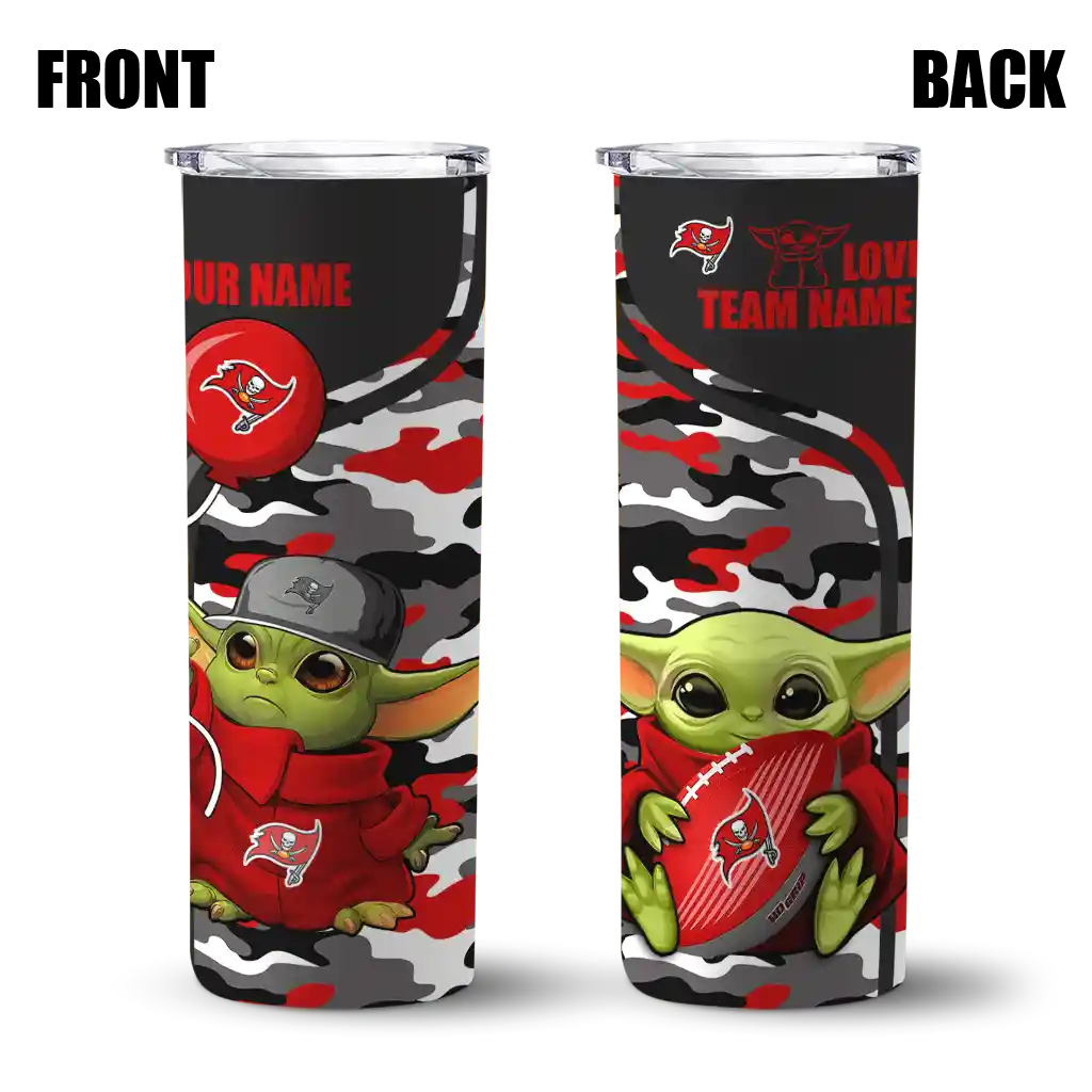 customized-tampa-bay-buccaneers-yoda-camo-red-black-skinny-tumbler-fashion-forward.webp