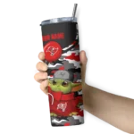 customized-tampa-bay-buccaneers-yoda-camo-red-black-skinny-tumbler-best-selling.webp