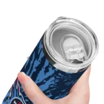 customized-tennessee-titans-metallic-grid-navy-skinny-tumbler-best-selling.webp