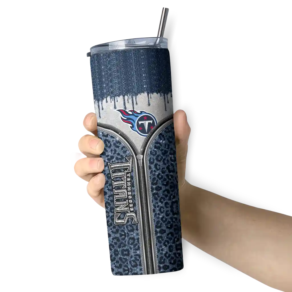 customized-tennessee-titans-sparkle-drip-navy-skinny-tumbler-premium-grade.webp
