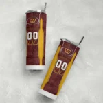 customized-washington-commanders-stacked-diamond-burgundy-skinny-tumbler-best-selling.webp