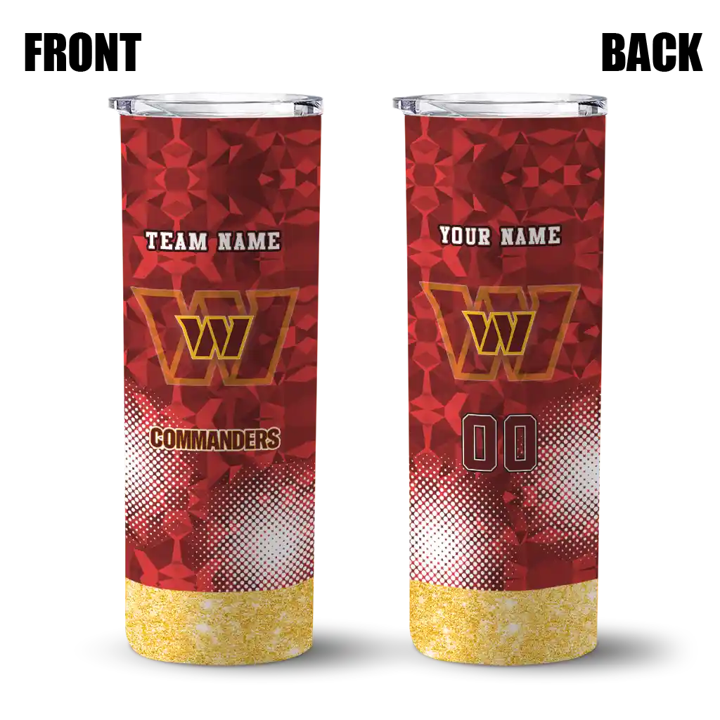 customized-washington-commanders-starburst-tiles-burgundy-skinny-tumbler-fashion-forward.webp