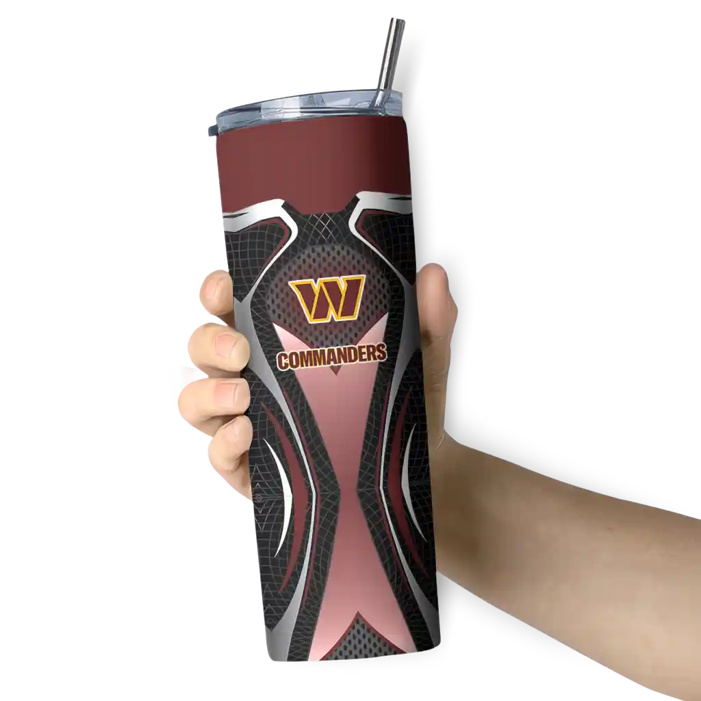 customized-washington-commanders-superman-emblem-burgundy-black-skinny-tumbler-premium-grade.webp