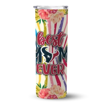 Houston Texans Flower Cluster Skinny Tumbler