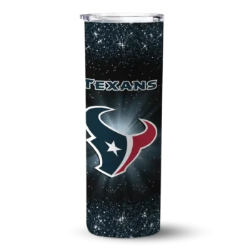 Texans Radiant Skinny Tumbler - Houston Glitter Blue