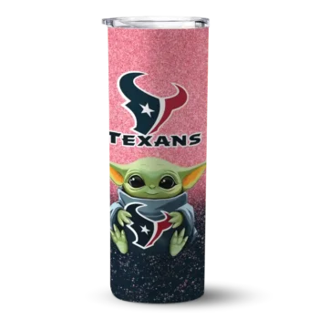 Texans Yoda Skinny Tumbler - Houston Smile Blue