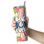 indianapolis-colts-flower-cluster-skinny-tumbler-best-selling.webp