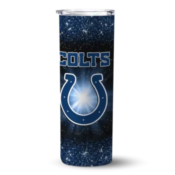 Colts Radiant Skinny Tumbler - Indianapolis Glitter Blue
